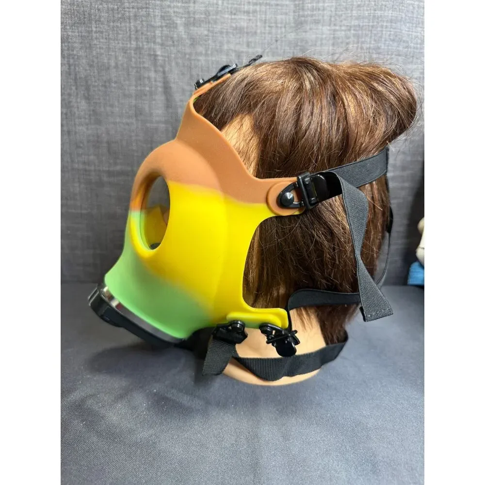 Rasta Gas Mask Novelty Costume Colorful Rubber Cosplay Festival Prop Halloween